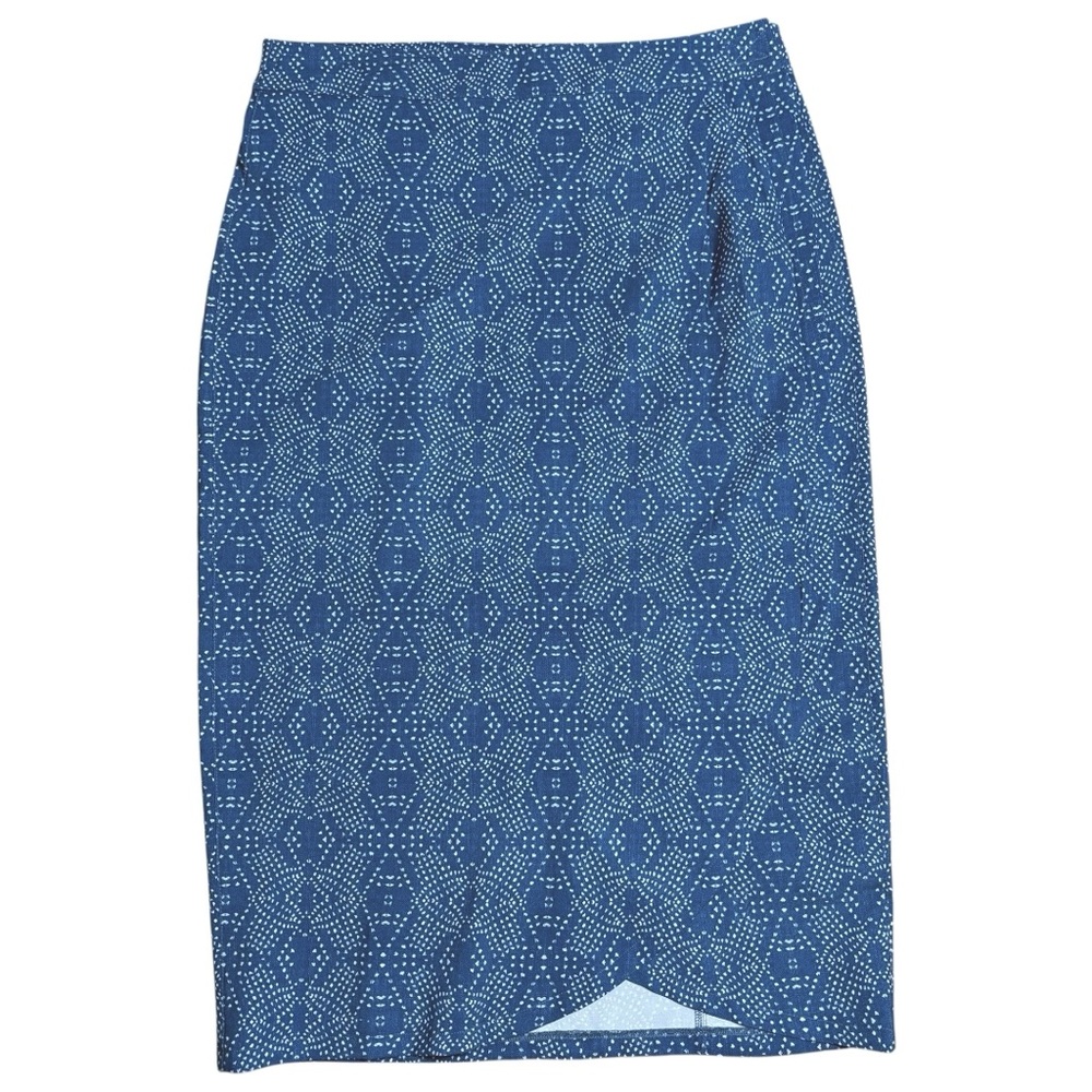 Rip Skirt Hawaii Cover Up Activewear Length 3 Wrap Skirt In Blue & White Sz M